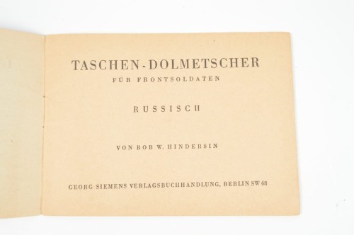 TASCHEN-DOLMETSCHER FÜR FRONTSOLDATEN