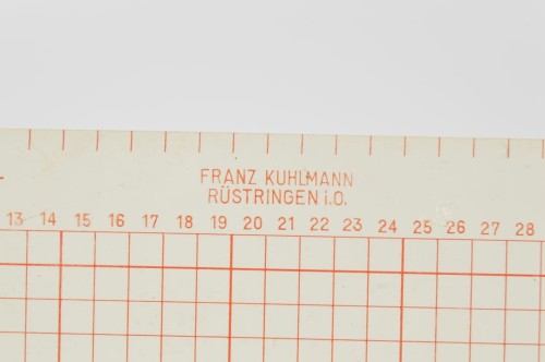 Zielgeviertafel mit Planzeiger