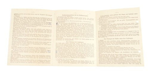 Pflege u. Behandlung der Waffen