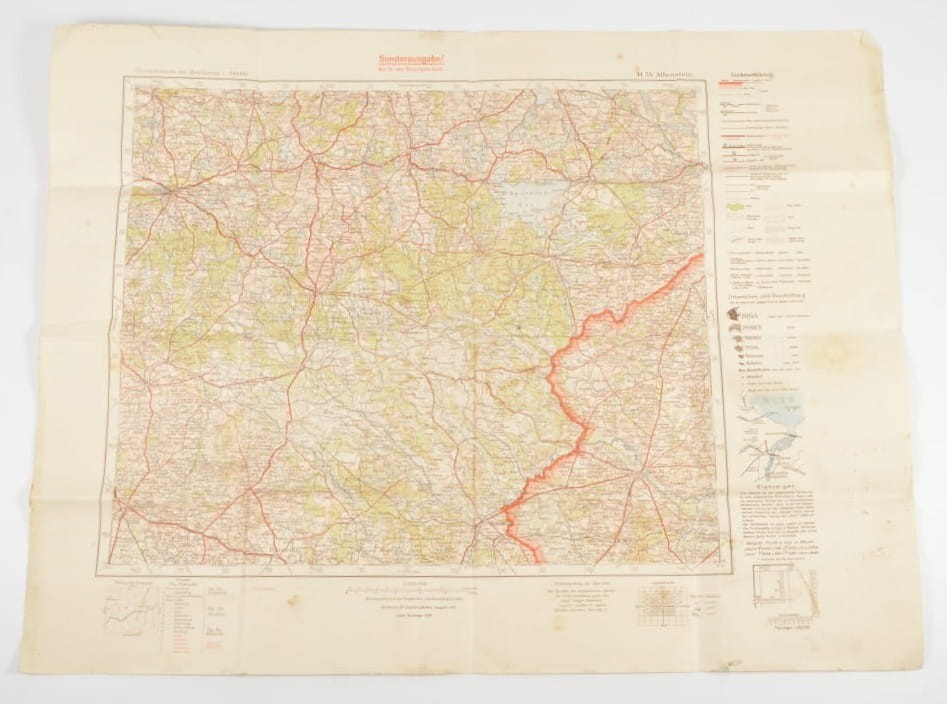 MAPA ALLENSTEIN 1939