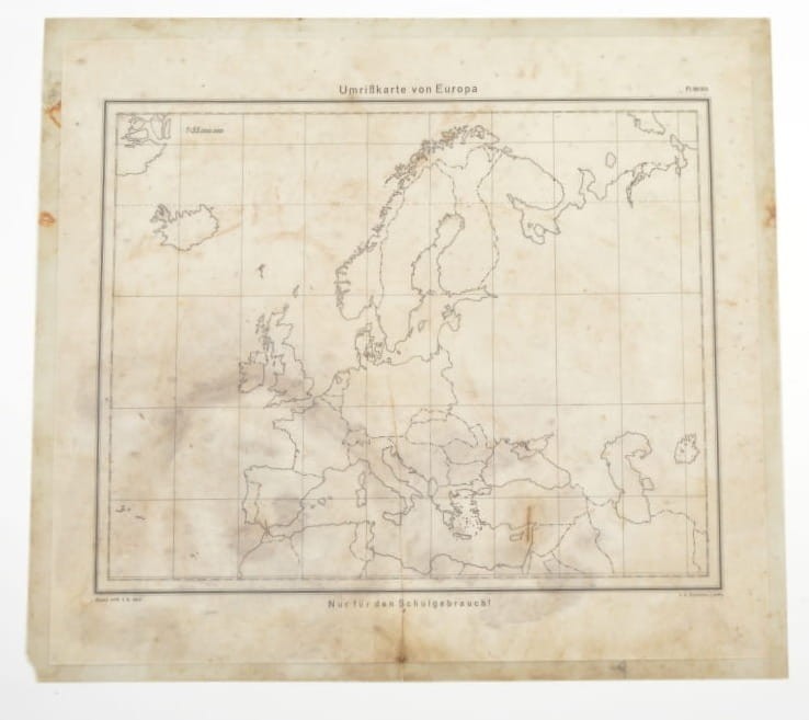 MAPA SZKOLENIOWA LUFTWAFFE 