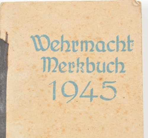 Wehrmacht Merkbuch 1945