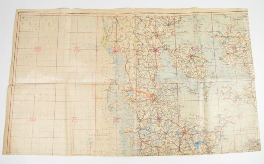 MAPA LOTNICZA LUFTWAFFE EUROPA ŚRODKOWA