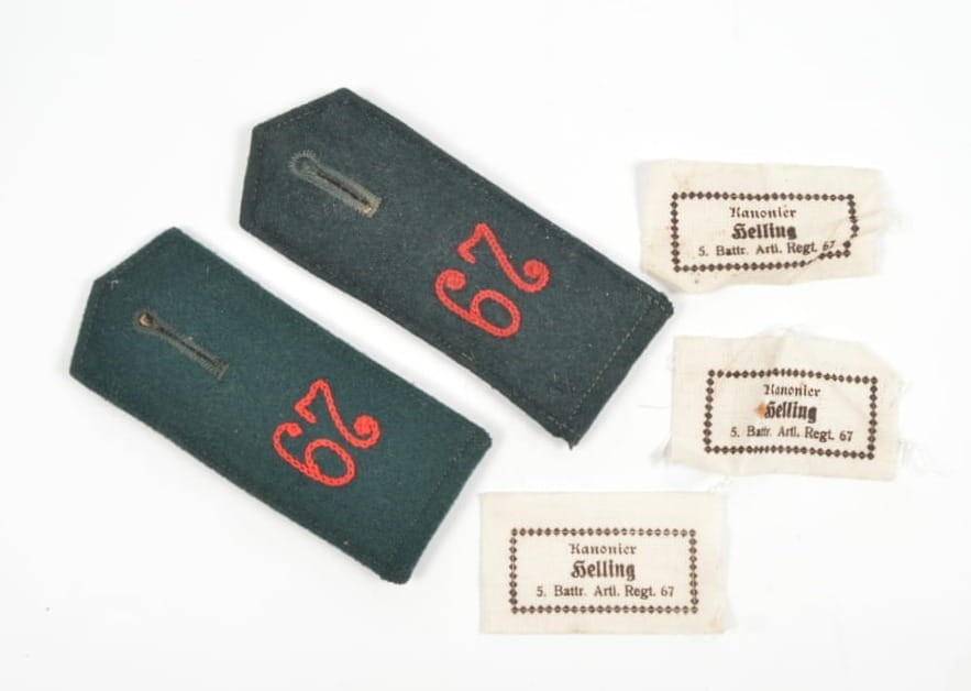 NARAMIENNIKI WCZESNOWOJENNE 67 PUŁK ARTYLERII