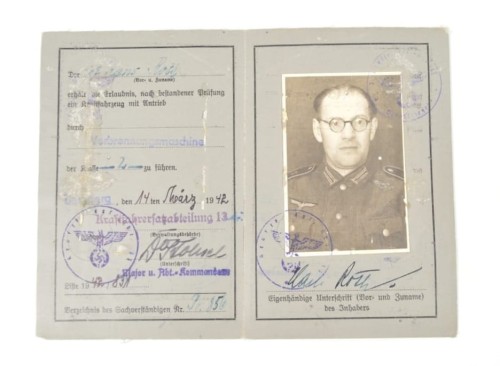 Wehrmacht Führerschein