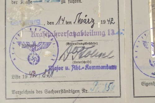 Wehrmacht Führerschein