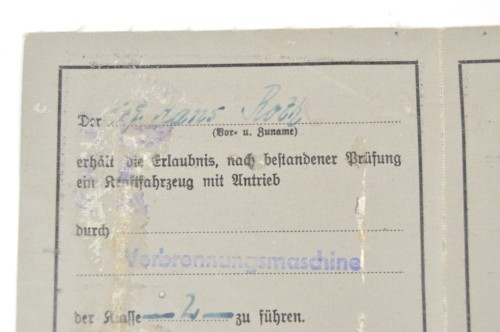 Wehrmacht Führerschein
