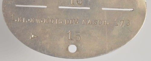 Erkennungsmarke 1.KL.KW.KOL.DIV.NASCH.173