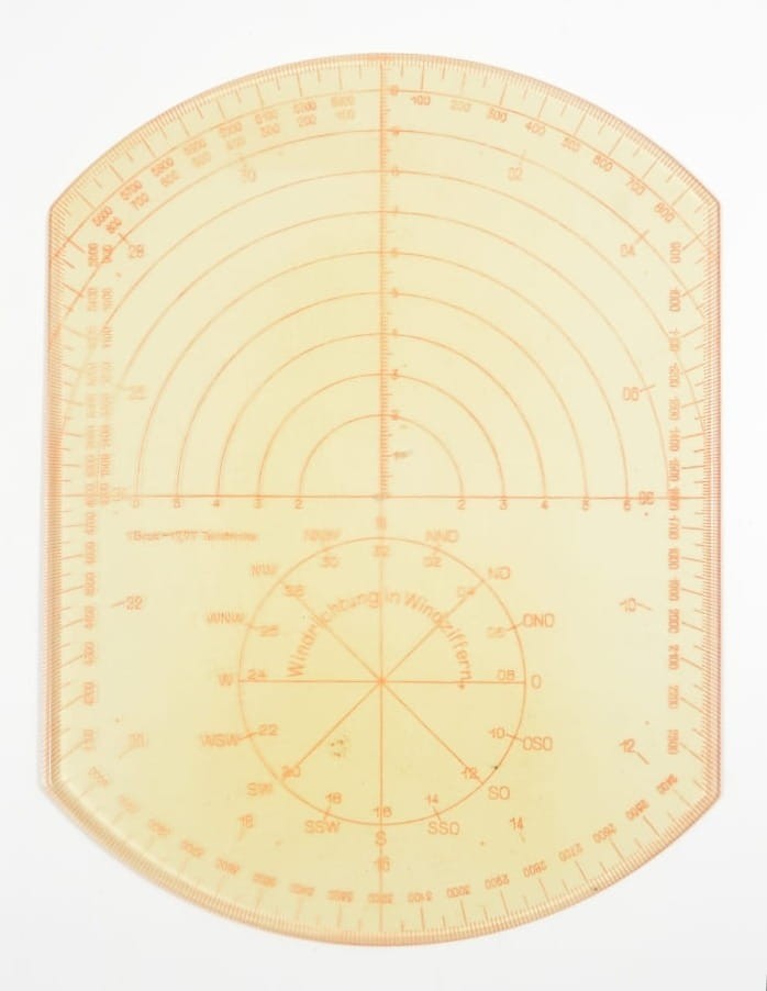 LINIJKA DO MAPNIKA Z ZESTAWU K.W. 27