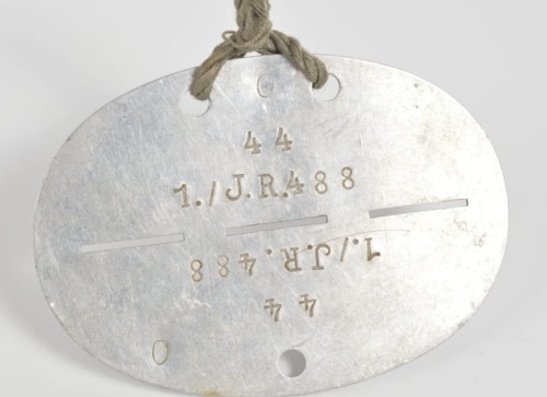 Erkennungsmarke 1./J.R. 488