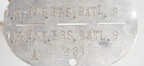 Erkennungsmarke 1 Kp. INF. ERS. BATL. 8