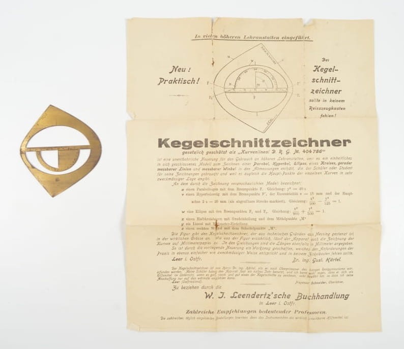 SZABLON KEGELSCHNITTZEICHNER WRAZ Z INSTRUKCJĄ