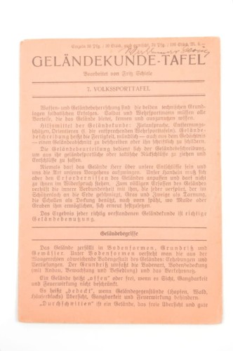 GELÄNDEKUNDE-TAFEL