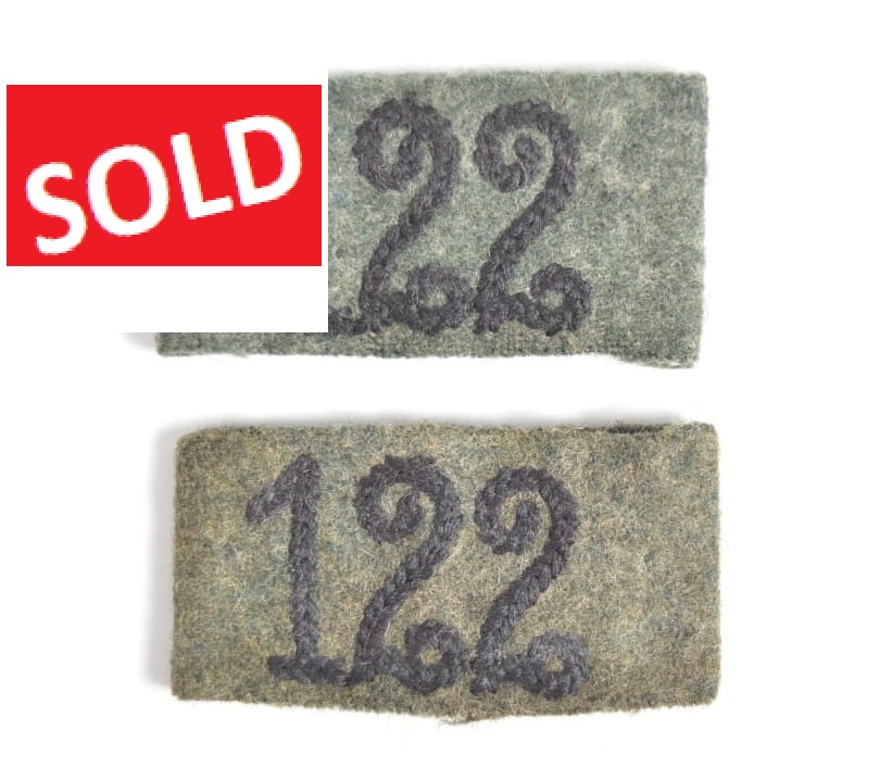 PIONEERS EM/NCO'S SHOULDER STRAP SLIDE 122 BATTALION