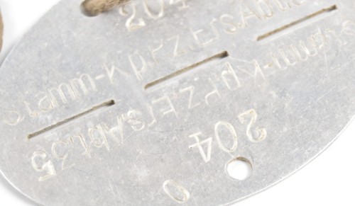 Erkennungsmarken Panzer